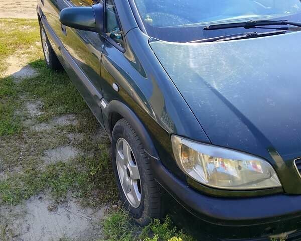 Зеленый Опель Зафира, объемом двигателя 2 л и пробегом 370 тыс. км за 2700 $, фото 1 на Automoto.ua