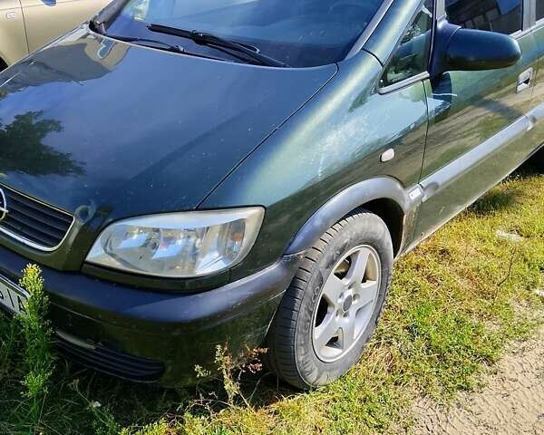 Зеленый Опель Зафира, объемом двигателя 2 л и пробегом 370 тыс. км за 2700 $, фото 2 на Automoto.ua
