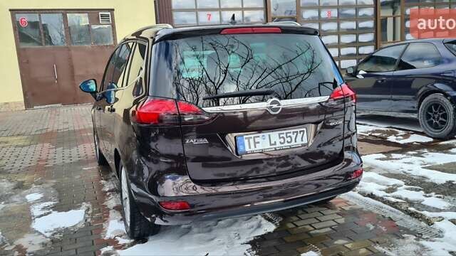 Коричневый Опель Zafira Tourer, объемом двигателя 1.4 л и пробегом 217 тыс. км за 9990 $, фото 4 на Automoto.ua