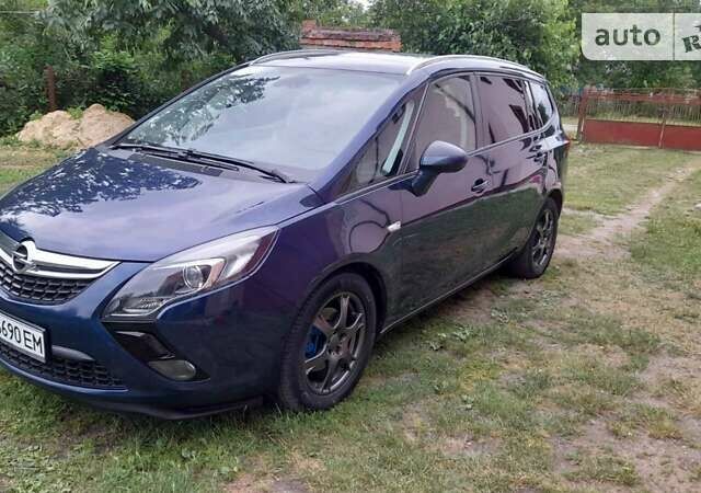 Синій Опель Zafira Tourer, об'ємом двигуна 2 л та пробігом 220 тис. км за 9500 $, фото 11 на Automoto.ua