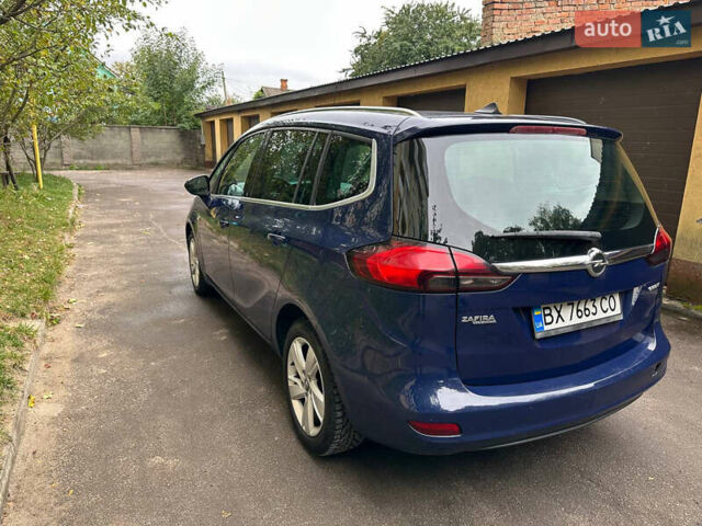 Синий Опель Zafira Tourer, объемом двигателя 2 л и пробегом 250 тыс. км за 7200 $, фото 23 на Automoto.ua