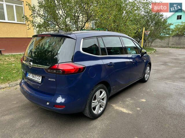 Синий Опель Zafira Tourer, объемом двигателя 2 л и пробегом 250 тыс. км за 7200 $, фото 20 на Automoto.ua