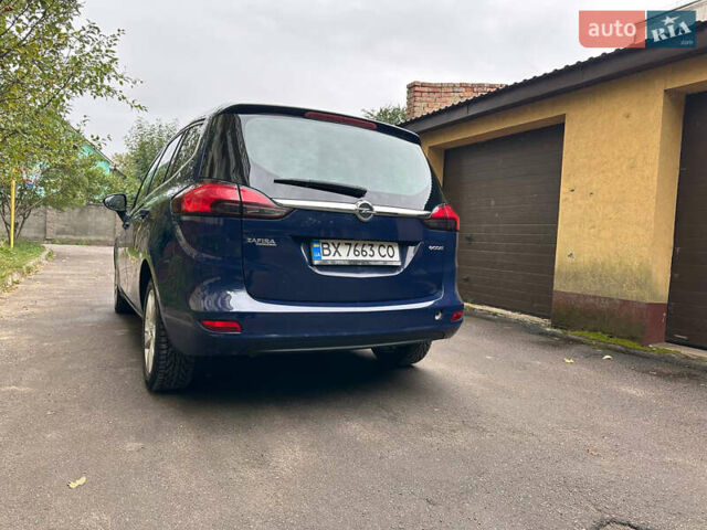 Синий Опель Zafira Tourer, объемом двигателя 2 л и пробегом 250 тыс. км за 7200 $, фото 7 на Automoto.ua