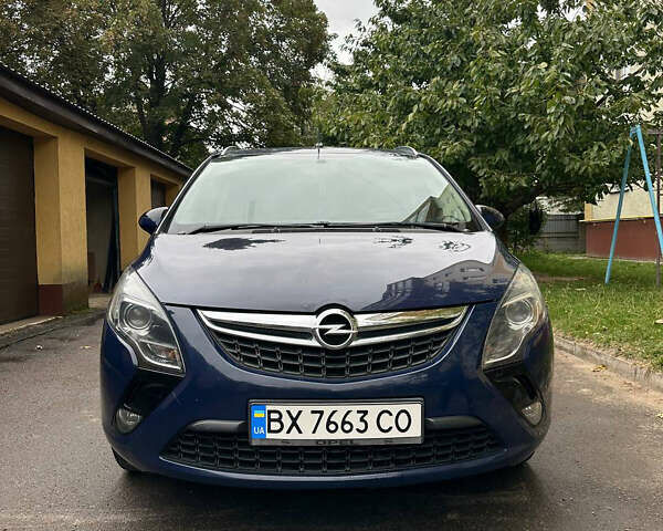 Синий Опель Zafira Tourer, объемом двигателя 2 л и пробегом 250 тыс. км за 7200 $, фото 25 на Automoto.ua
