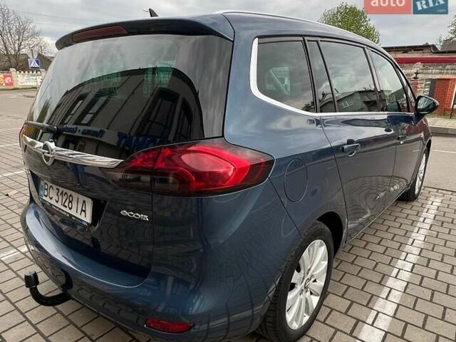 Синий Опель Zafira Tourer, объемом двигателя 1.6 л и пробегом 298 тыс. км за 10700 $, фото 5 на Automoto.ua