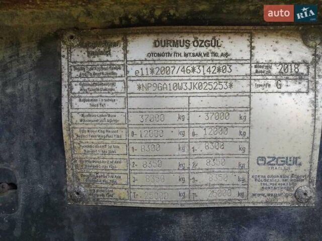Оранжевый Озгул Полуприцеп-зерновоз, объемом двигателя 0 л и пробегом 0 тыс. км за 4900 $, фото 5 на Automoto.ua