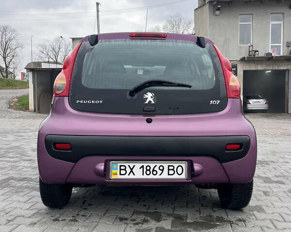 Фиолетовый Пежо 107, объемом двигателя 1 л и пробегом 71 тыс. км за 7150 $, фото 3 на Automoto.ua
