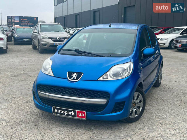 Синий Пежо 107, объемом двигателя 1 л и пробегом 96 тыс. км за 5440 $, фото 1 на Automoto.ua