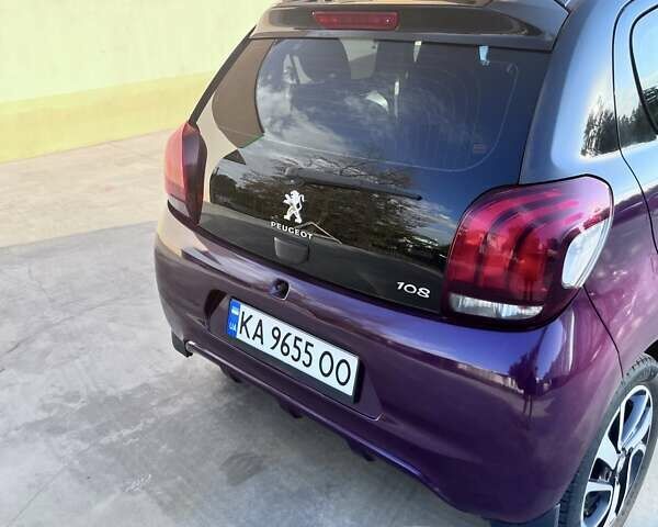 Фіолетовий Пежо 108, об'ємом двигуна 1 л та пробігом 63 тис. км за 9200 $, фото 3 на Automoto.ua