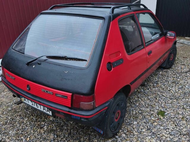Красный Пежо 205, объемом двигателя 1.1 л и пробегом 1 тыс. км за 650 $, фото 1 на Automoto.ua