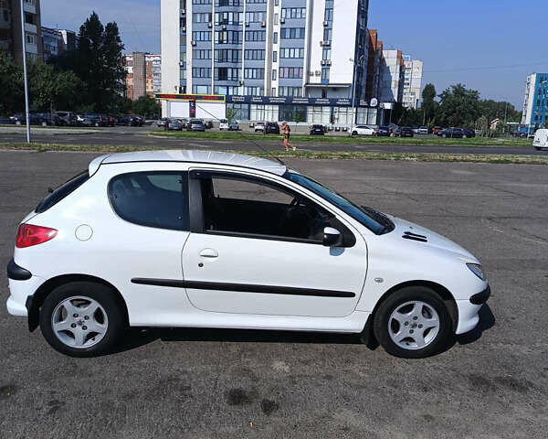 Белый Пежо 206, объемом двигателя 1.4 л и пробегом 231 тыс. км за 3300 $, фото 1 на Automoto.ua