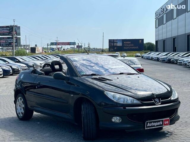 Черный Пежо 206, объемом двигателя 1.6 л и пробегом 134 тыс. км за 3380 $, фото 2 на Automoto.ua