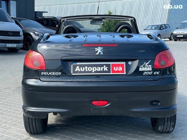 Черный Пежо 206, объемом двигателя 1.6 л и пробегом 134 тыс. км за 3380 $, фото 6 на Automoto.ua