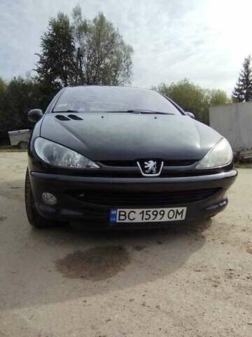 Черный Пежо 206, объемом двигателя 1.6 л и пробегом 280 тыс. км за 3500 $, фото 1 на Automoto.ua