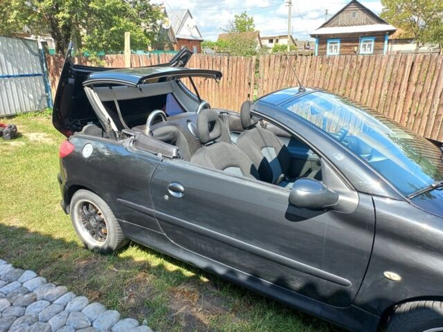 Чорний Пежо 206, об'ємом двигуна 1.6 л та пробігом 212 тис. км за 4500 $, фото 18 на Automoto.ua