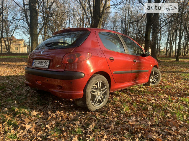 Червоний Пежо 206, об'ємом двигуна 1.4 л та пробігом 166 тис. км за 4650 $, фото 24 на Automoto.ua