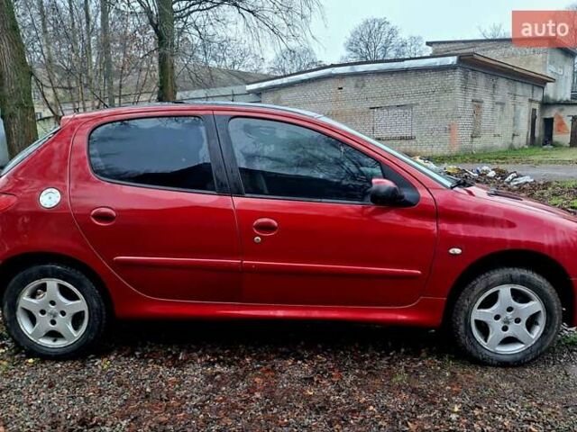 Красный Пежо 206, объемом двигателя 1.36 л и пробегом 226 тыс. км за 3799 $, фото 7 на Automoto.ua