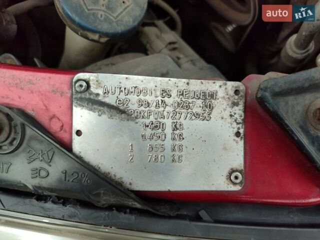 Червоний Пежо 206, об'ємом двигуна 1.36 л та пробігом 230 тис. км за 3800 $, фото 20 на Automoto.ua