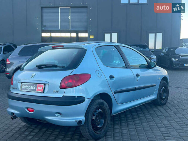 Сірий Пежо 206, об'ємом двигуна 1.2 л та пробігом 211 тис. км за 1300 $, фото 9 на Automoto.ua