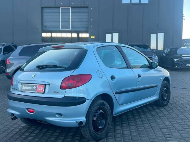 Сірий Пежо 206, об'ємом двигуна 1.2 л та пробігом 211 тис. км за 2300 $, фото 9 на Automoto.ua