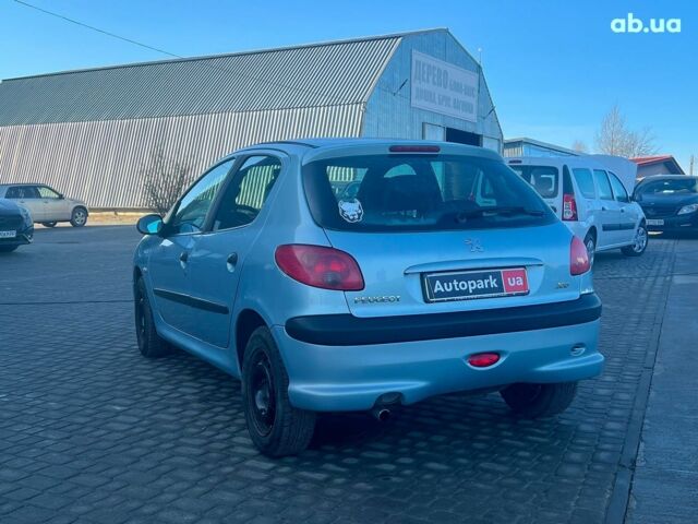 Сірий Пежо 206, об'ємом двигуна 1.2 л та пробігом 211 тис. км за 1300 $, фото 7 на Automoto.ua