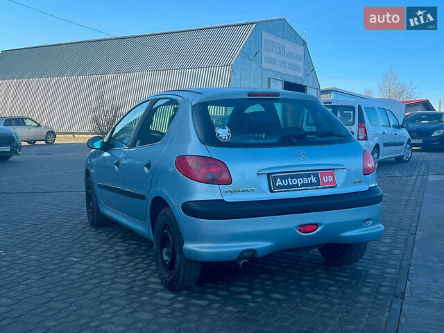 Сірий Пежо 206, об'ємом двигуна 1.2 л та пробігом 211 тис. км за 1300 $, фото 7 на Automoto.ua