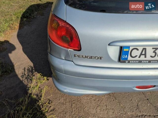 Сірий Пежо 206, об'ємом двигуна 1.59 л та пробігом 246 тис. км за 4100 $, фото 7 на Automoto.ua