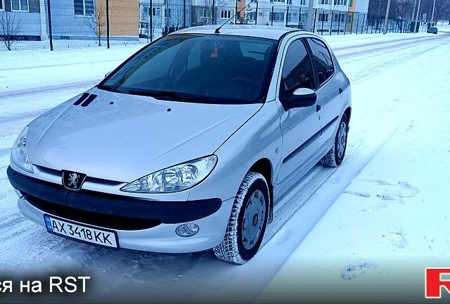 Сірий Пежо 206, об'ємом двигуна 1.6 л та пробігом 99 тис. км за 4500 $, фото 1 на Automoto.ua