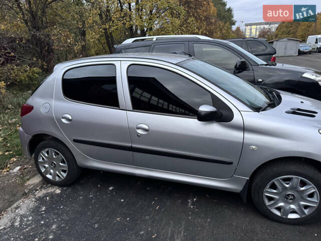 Серый Пежо 206, объемом двигателя 1.36 л и пробегом 278 тыс. км за 3250 $, фото 24 на Automoto.ua