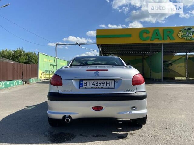 Сірий Пежо 206, об'ємом двигуна 1.6 л та пробігом 193 тис. км за 3200 $, фото 1 на Automoto.ua