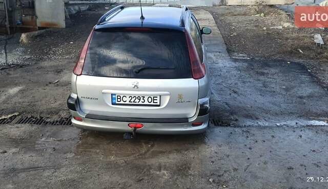 Сірий Пежо 206, об'ємом двигуна 1.4 л та пробігом 330 тис. км за 3600 $, фото 8 на Automoto.ua