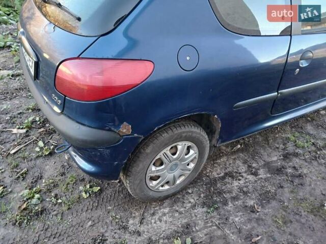 Синий Пежо 206, объемом двигателя 1.1 л и пробегом 141 тыс. км за 1700 $, фото 20 на Automoto.ua