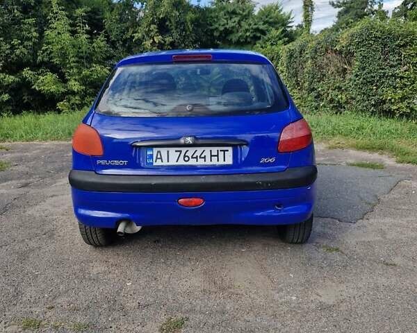 Синий Пежо 206, объемом двигателя 1.36 л и пробегом 272 тыс. км за 2600 $, фото 5 на Automoto.ua