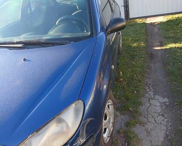 Синий Пежо 206, объемом двигателя 1.1 л и пробегом 141 тыс. км за 1700 $, фото 24 на Automoto.ua