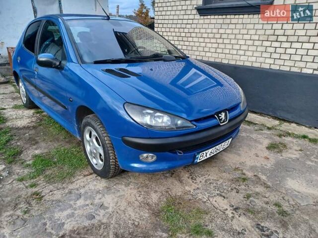 Синий Пежо 206, объемом двигателя 1.6 л и пробегом 202 тыс. км за 2900 $, фото 3 на Automoto.ua