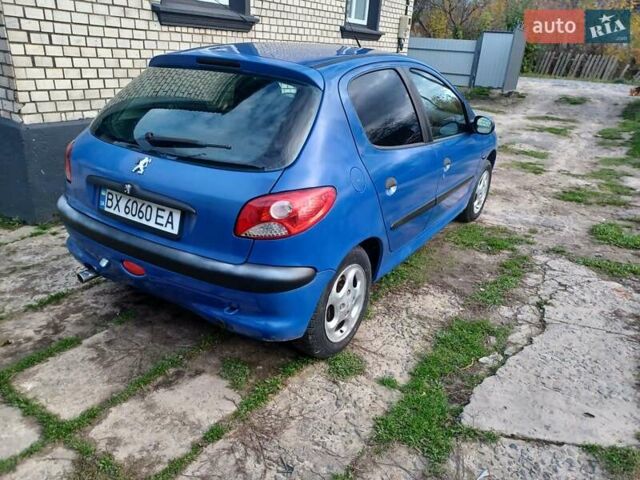 Синий Пежо 206, объемом двигателя 1.6 л и пробегом 202 тыс. км за 2900 $, фото 4 на Automoto.ua