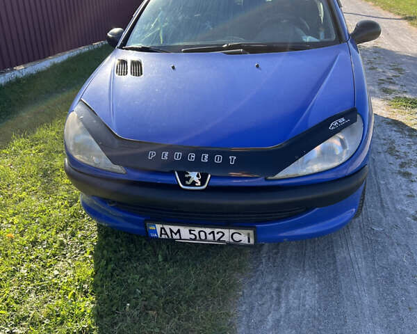 Синій Пежо 206, об'ємом двигуна 1.12 л та пробігом 195 тис. км за 3000 $, фото 8 на Automoto.ua