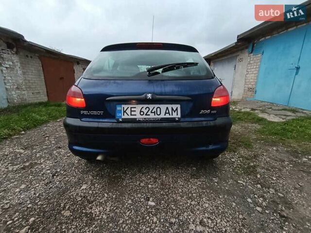 Синій Пежо 206, об'ємом двигуна 2 л та пробігом 270 тис. км за 2450 $, фото 8 на Automoto.ua