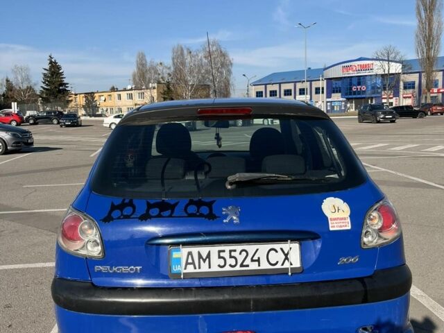 Синий Пежо 206, объемом двигателя 1.4 л и пробегом 231 тыс. км за 2500 $, фото 3 на Automoto.ua