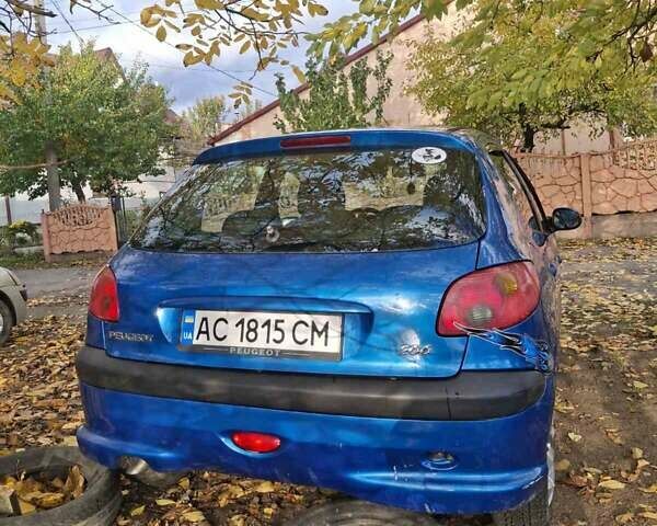 Синій Пежо 206, об'ємом двигуна 1.36 л та пробігом 195 тис. км за 2800 $, фото 10 на Automoto.ua