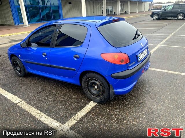 Синий Пежо 206, объемом двигателя 1.4 л и пробегом 199 тыс. км за 2500 $, фото 3 на Automoto.ua