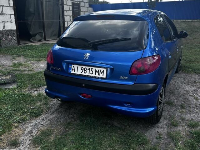 Синий Пежо 206, объемом двигателя 1.4 л и пробегом 151 тыс. км за 6400 $, фото 2 на Automoto.ua