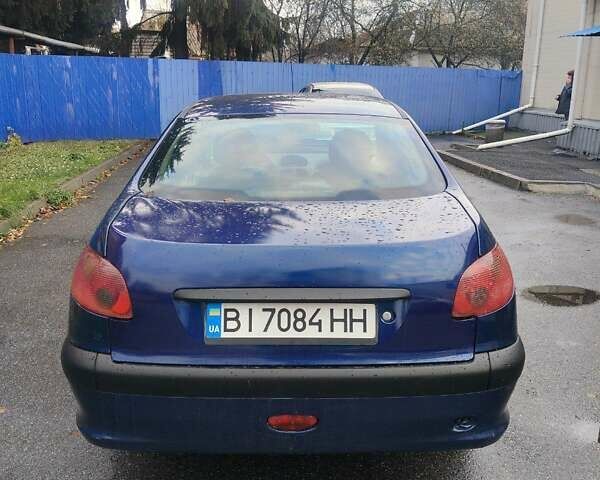 Синий Пежо 206, объемом двигателя 1.36 л и пробегом 184 тыс. км за 3000 $, фото 5 на Automoto.ua