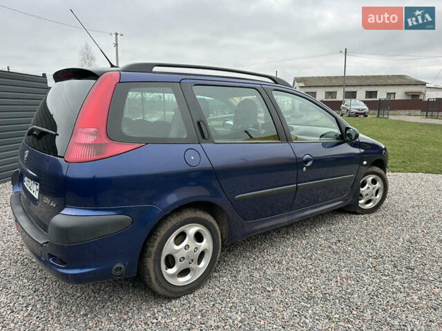 Синий Пежо 206, объемом двигателя 1.36 л и пробегом 217 тыс. км за 3150 $, фото 11 на Automoto.ua