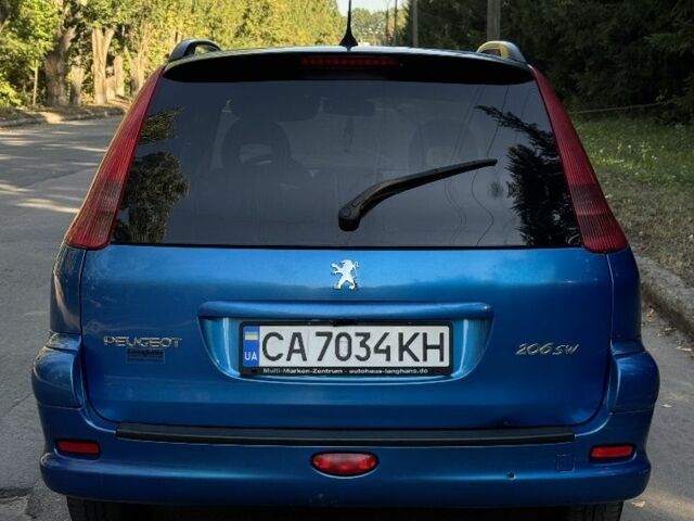 Синий Пежо 206, объемом двигателя 1.6 л и пробегом 225 тыс. км за 3800 $, фото 10 на Automoto.ua