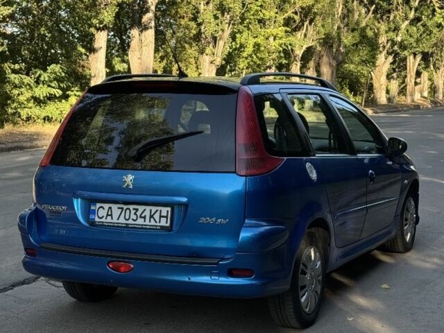 Синий Пежо 206, объемом двигателя 1.6 л и пробегом 225 тыс. км за 3800 $, фото 11 на Automoto.ua