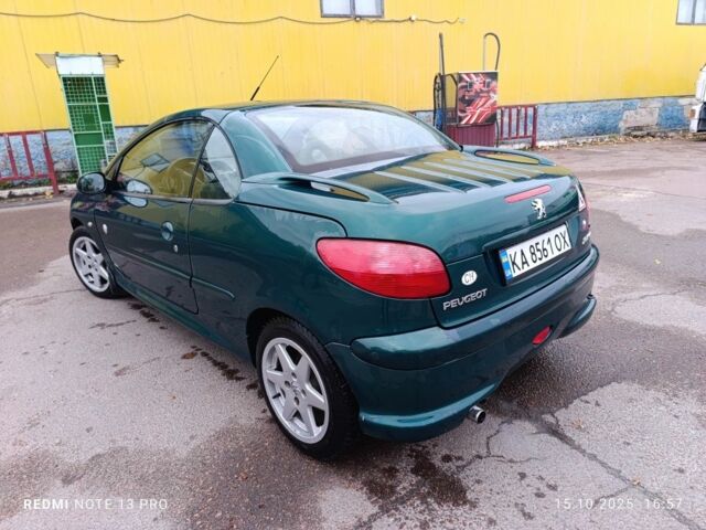 Зеленый Пежо 206, объемом двигателя 1.6 л и пробегом 264 тыс. км за 4000 $, фото 2 на Automoto.ua