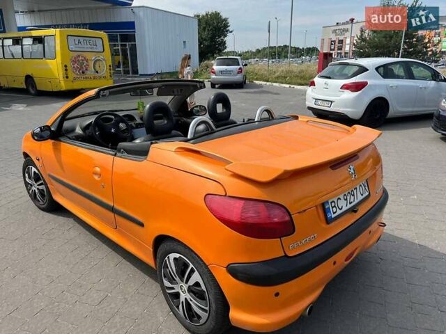 Оранжевый Пежо 206, объемом двигателя 2 л и пробегом 290 тыс. км за 4000 $, фото 6 на Automoto.ua