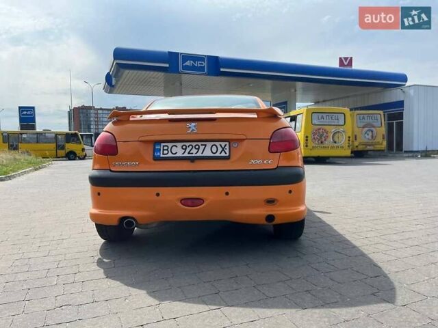 Оранжевый Пежо 206, объемом двигателя 2 л и пробегом 290 тыс. км за 4000 $, фото 1 на Automoto.ua