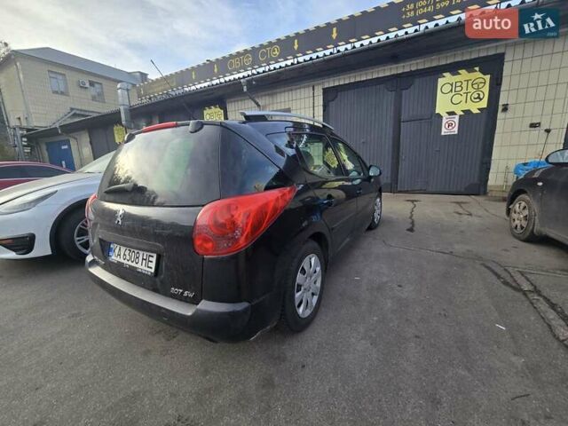 Чорний Пежо 207, об'ємом двигуна 1.6 л та пробігом 331 тис. км за 4500 $, фото 3 на Automoto.ua